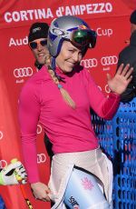 LINDSEY VONN at Alpine Skiing FIS World Cup at Downhill Cortina D