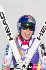 LINDSEY VONN at Alpine Skiing FIS World Cup at Downhill Cortina D