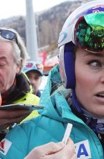 LINDSEY VONN at Alpine Skiing FIS World Cup, Downhill training in Bad Kleinkrchheim 01/12/2018