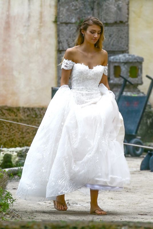 LORENA RAE on the Set of a Wedding Themed Photoshoot in Miami 01/18/2018