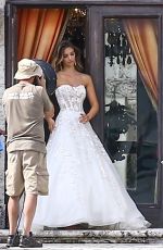 LORENA RAE on the Set of a Wedding Themed Photoshoot in Miami 01/18/2018