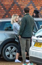 LOUISA JOHNSON Out with Her Dog in Essex 01/21/2018
