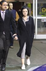 LUCY HALE Arrives at Airport in Vancouver 01/07/2018