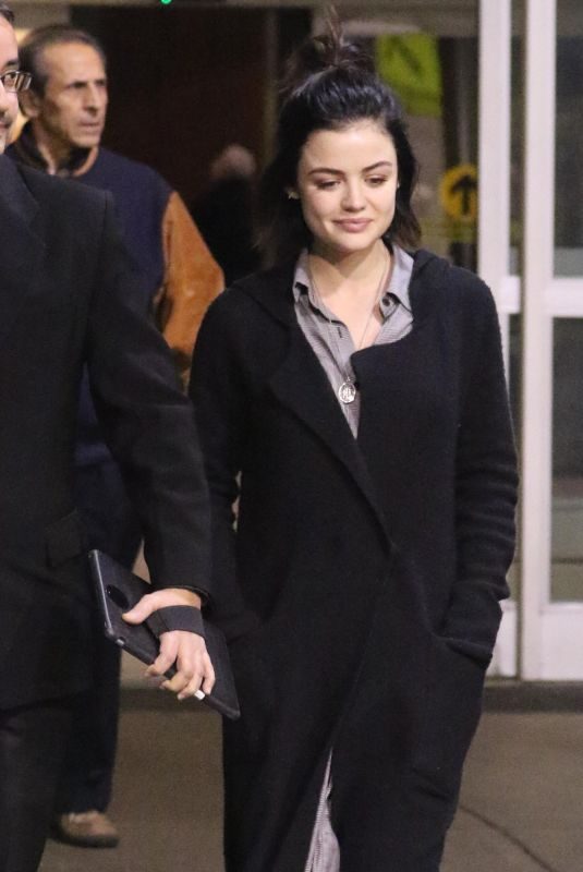 LUCY HALE Arrives at Airport in Vancouver 01/07/2018