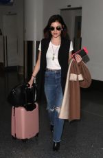 LUCY HALE at Los Angeles International Airport 01/17/2018