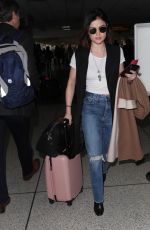 LUCY HALE at Los Angeles International Airport 01/17/2018