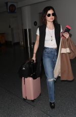 LUCY HALE at Los Angeles International Airport 01/17/2018