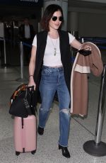 LUCY HALE at Los Angeles International Airport 01/17/2018