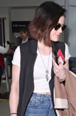 LUCY HALE at Los Angeles International Airport 01/17/2018