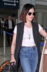 LUCY HALE at Los Angeles International Airport 01/17/2018