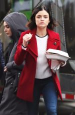 LUCY HALE on the Set of Life Sentence in Vancouver 01/09/2018