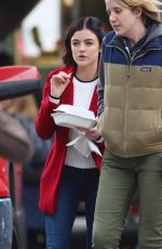 LUCY HALE on the Set of Life Sentence in Vancouver 01/09/2018