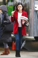 LUCY HALE on the Set of Life Sentence in Vancouver 01/09/2018