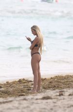 LUDMILA ISABELLA in Bikini at a Beach in Miami 01/07/2018