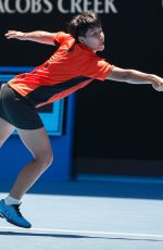 LUKSIKA KUMKHUM at Australian Open Tennis Tournament in Melbourne 01/17/2018