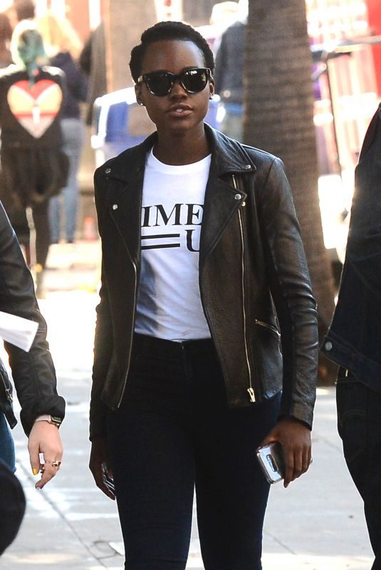 LUPITA NYONG’O at 2018 Women’s March in Los Angeles 01/20/2018