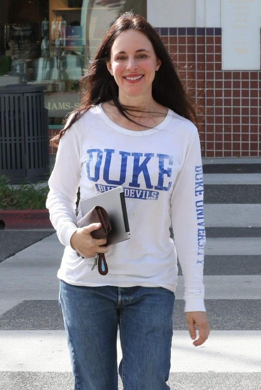 MADELEINE STOWE Out for Coffee in Beverly Hills 01/17/2018