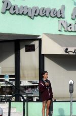 MADISON BEER Leaves Hands Nail Spa in Los Angeles 01/02/2018