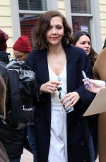 MAGGIE GYLLENHAAL Out and About in Park City 01/19/2018