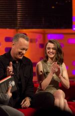 MAISIE WILLIAMS at Graham Norton Show in London 01/11/2018