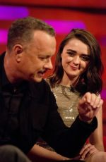 MAISIE WILLIAMS at Graham Norton Show in London 01/11/2018