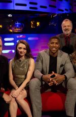 MAISIE WILLIAMS at Graham Norton Show in London 01/11/2018