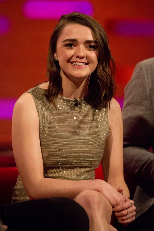 MAISIE WILLIAMS at Graham Norton Show in London 01/11/2018