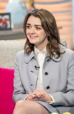 MAISIE WILLIAMS at Lorraine TV Show in London 01/17/2018