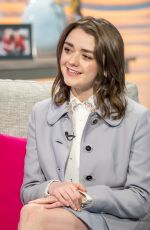 MAISIE WILLIAMS at Lorraine TV Show in London 01/17/2018