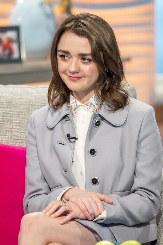 MAISIE WILLIAMS at Lorraine TV Show in London 01/17/2018