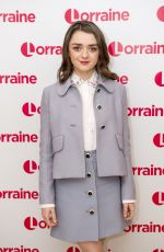 MAISIE WILLIAMS at Lorraine TV Show in London 01/17/2018