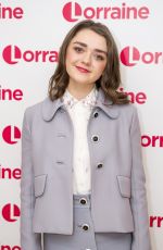 MAISIE WILLIAMS at Lorraine TV Show in London 01/17/2018