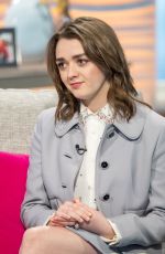 MAISIE WILLIAMS at Lorraine TV Show in London 01/17/2018