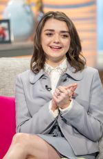MAISIE WILLIAMS at Lorraine TV Show in London 01/17/2018