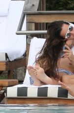MALENA COSTA in Bikini on the Beach in Miami 12/21/2017