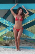 MALENA COSTA in Bikini on the Beach in Miami 12/21/2017
