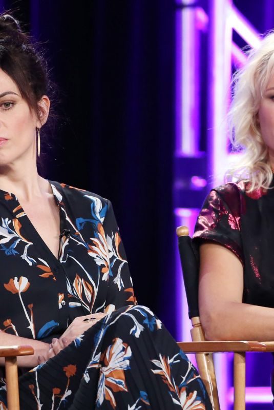 MALIN AKERMAN and MAGGIE SIFF at Billion TV Show Panel at TCA Winter Press Tour in Los Angeles 01/06/2018