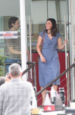 MANDY MOORE on the Set of This Is Us in Los Angeles 01/03/2018