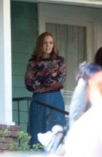 MANDY MOORE on the Set of Tthis is Us in Los Angeles 01/22/2018