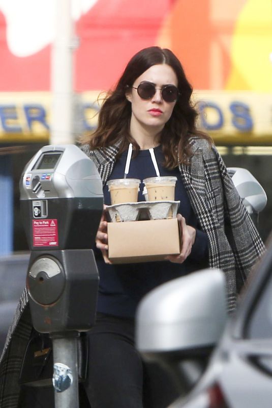 MANDY MOORE Out for Coffees in Los Angeles 01/19/2018
