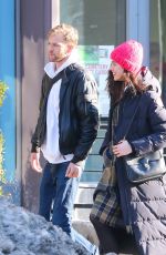 MARGARET QUALLEY and Jamie Strachan Out in New York 01/14/2018