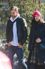 MARGARET QUALLEY and Jamie Strachan Out in New York 01/14/2018