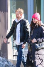 MARGARET QUALLEY and Jamie Strachan Out in New York 01/14/2018