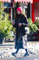 MARGARET QUALLEY and Jamie Strachan Out in New York 01/14/2018