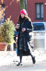MARGARET QUALLEY and Jamie Strachan Out in New York 01/14/2018