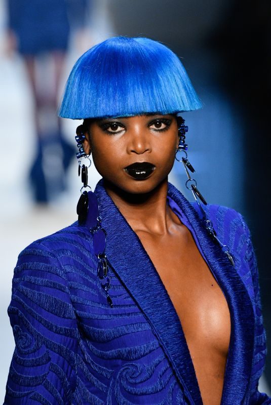 MARIA BORGES on the Runway at Jean-Paul Gaultier Spring/Summer 2018 Show in Paris 01/24/2018