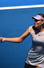 MARIA SHARAPOVA at Australian Open Tennis Tournament in Melbourne 01/16/2018