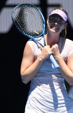 MARIA SHARAPOVA at Australian Open Tennis Tournament in Melbourne 01/18/2018