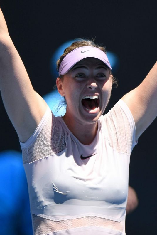 MARIA SHARAPOVA at Australian Open Tennis Tournament in Melbourne 01/18/2018