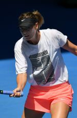 MARIA SHARAPOVA at Practice Session at Australian Open Tennis Tournament in Melbourne 01/14/2018